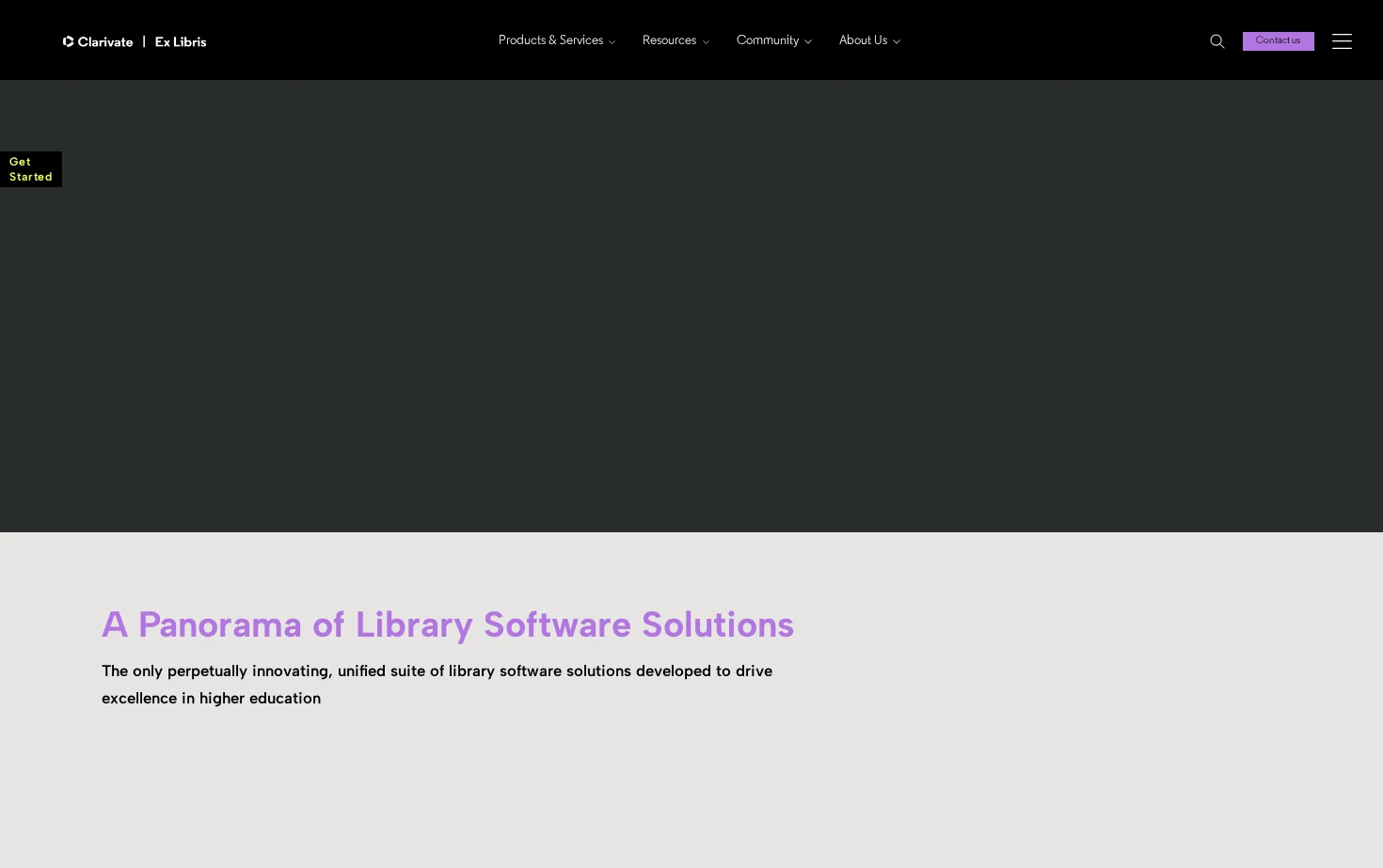 ExLibris - Library software and management systems 页面快照
